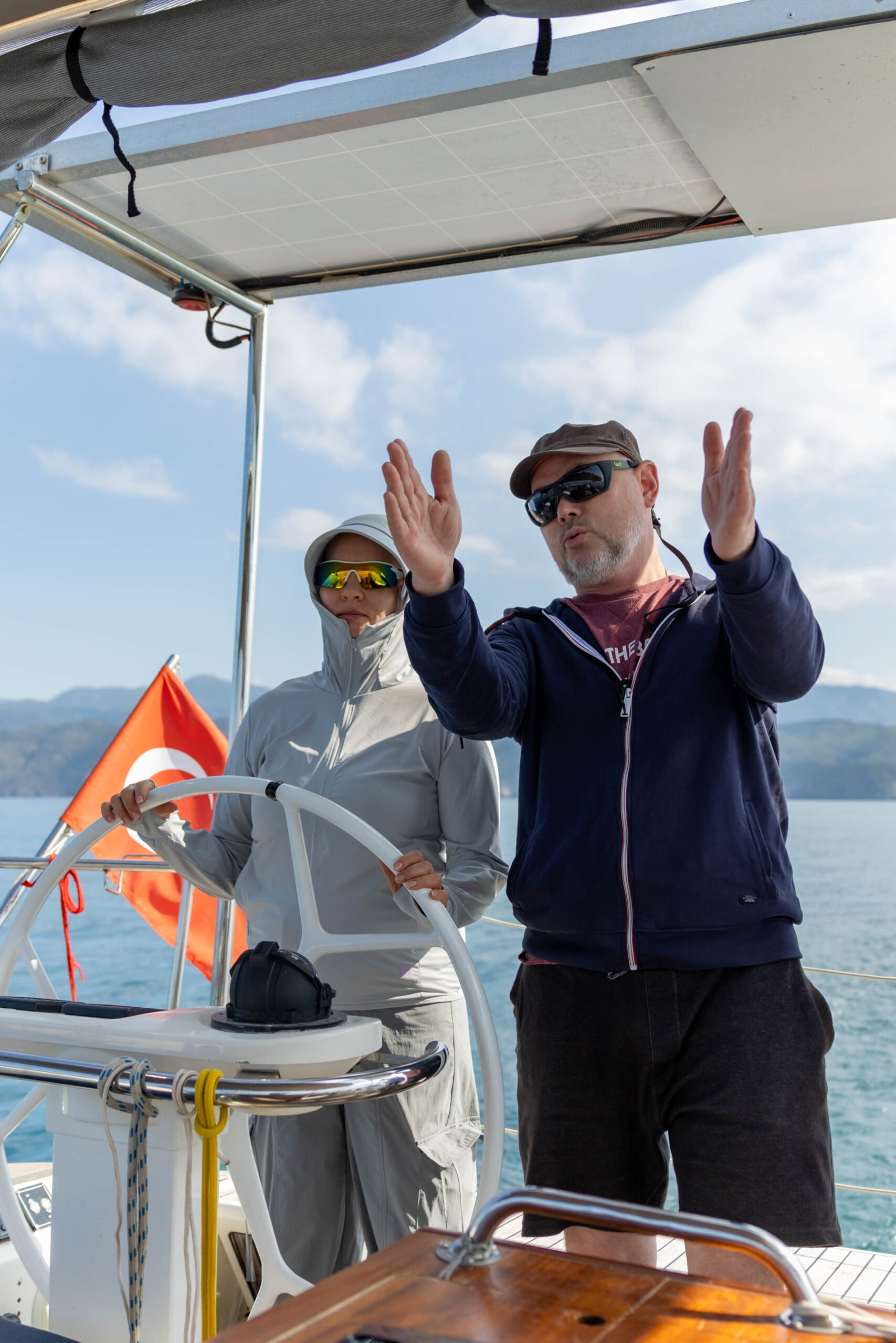 Instructor Training — on-board briefing session